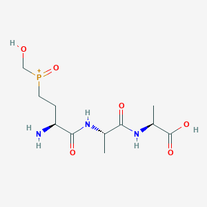 (2S)-2-((2S)-2-((2S)-2-amino-4-((hydroxymethyl)hydrophosphoryl)butanamido)propanamido)propanoic acid