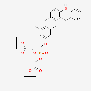 molecular formula C35H45O9P B15138596 Thyroid hormone receptor beta agonist-1 