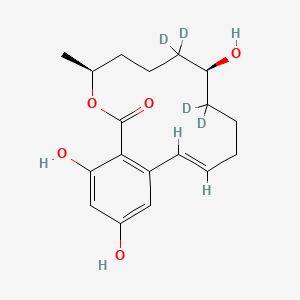 molecular formula C18H24O5 B15138604 Beta-Zearalenol-d4 (Major) 