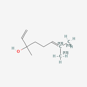 molecular formula C10H18O B15138628 Linalool-13C3 