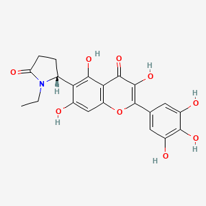 molecular formula C21H19NO9 B15138639 AChE-IN-58 