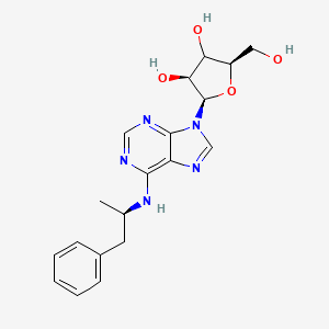 molecular formula C19H23N5O4 B15138646 (-)-N6-Phenylisopropyl adenosine 