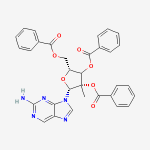 9-(2,3,5-Tri-O-benzoyl-2-C-methyl-|A-D-ribofuranosyl)-9H-purin-2-amine