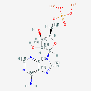 Adenosine monophosphate-13C10 (dilithium)