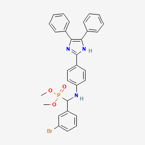 N-[(3-bromophenyl)-dimethoxyphosphorylmethyl]-4-(4,5-diphenyl-1H-imidazol-2-yl)aniline