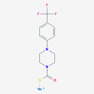 molecular formula C12H12F3N2NaOS B15138722 Antibacterial agent 167 