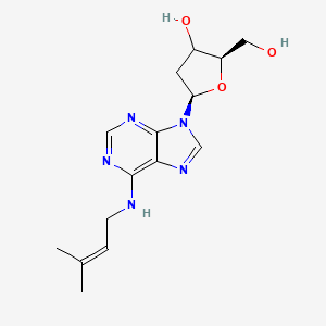 molecular formula C15H21N5O3 B15138733 (2R,5R)-2-(hydroxymethyl)-5-[6-(3-methylbut-2-enylamino)purin-9-yl]oxolan-3-ol 