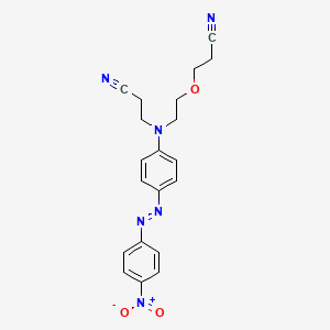 molecular formula C20H20N6O3 B15138760 Propanenitrile, 3-[[2-(2-cyanoethoxy)ethyl][4-[(4-nitrophenyl)azo]phenyl]amino]- CAS No. 70210-10-5