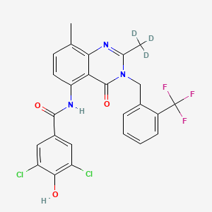 molecular formula C25H18Cl2F3N3O3 B15138779 HSD17B13-IN-80-d3 