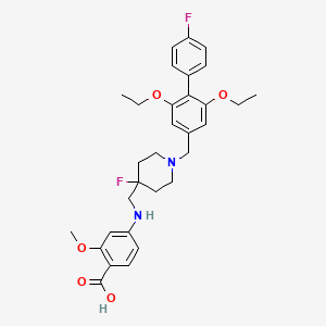 molecular formula C31H36F2N2O5 B15138790 SSTR5 antagonist 3 