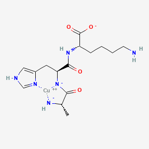 molecular formula C15H23CuN6O4- B15138804 Copper tripeptide-3 