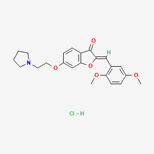 molecular formula C23H26ClNO5 B15138823 Antileishmanial agent-14 