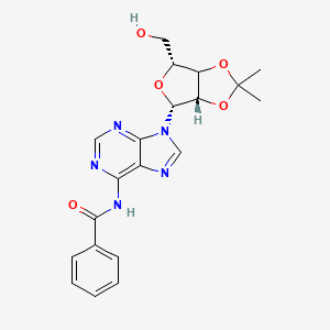 molecular formula C20H21N5O5 B15138825 N6-benzoyl-2',3'-isopropylidene adenosine 