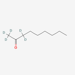 molecular formula C9H18O B15138843 2-Nonanone-1,1,1,3,3-D5 