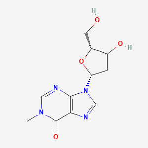 molecular formula C11H14N4O4 B15138852 9-[(2R,5R)-4-hydroxy-5-(hydroxymethyl)oxolan-2-yl]-1-methylpurin-6-one 