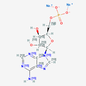 Adenosine monophosphate-13C10,15N5 (disodium)