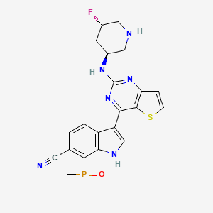 molecular formula C22H22FN6OPS B15138944 Cdk7-IN-26 