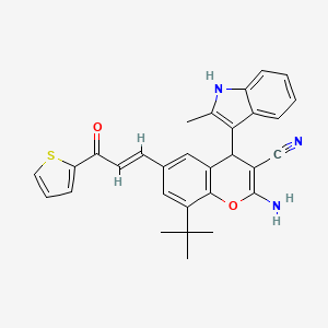 molecular formula C30H27N3O2S B15138966 DNA relaxation-IN-1 