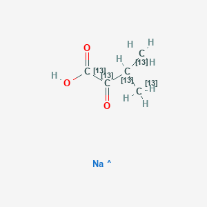 Sodium 3-methyl-2-oxobutanoate-13C5