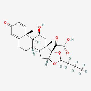 molecular formula C25H32O7 B15138985 Budesonide acid-d8 