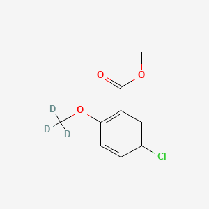 molecular formula C9H9ClO3 B15138998 Methyl 5-Chloro-2-methoxy-d3-benzoate 