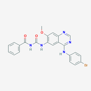 molecular formula C23H18BrN5O3 B15139047 EGFR/microtubule-IN-1 