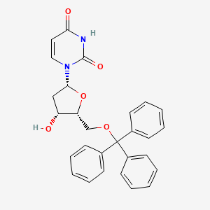 1-[(2R,4R,5R)-4-hydroxy-5-(trityloxymethyl)oxolan-2-yl]pyrimidine-2,4-dione