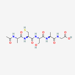 molecular formula C16H27N5O8S B15139125 Ac-Ala-Cys-Ser-Ala-Gly-OH 