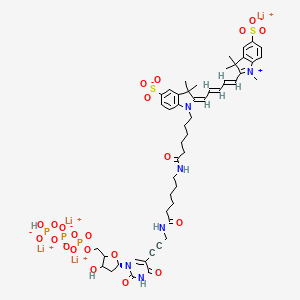 molecular formula C50H61Li4N6O22P3S2 B15139147 Sulfo-Cy5 dUTP 