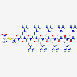 molecular formula C62H118N40O12S2 B15139216 Cys(Npys)-(Arg)9 