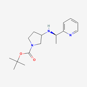 molecular formula C16H25N3O2 B1513923 tert-Butyl 3-(((R)-1-(pyridin-2-yl)ethyl)amino)pyrrolidine-1-carboxylate 