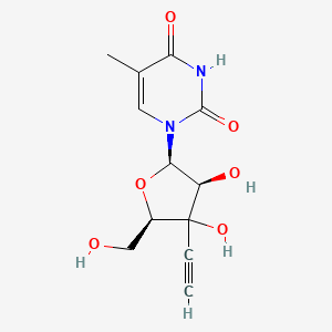 1-[(2R,3S,5R)-4-ethynyl-3,4-dihydroxy-5-(hydroxymethyl)oxolan-2-yl]-5-methylpyrimidine-2,4-dione