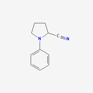 molecular formula C11H12N2 B1513925 1-Phenylpyrrolidine-2-carbonitrile 