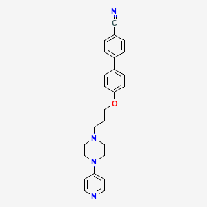 4-[4-[3-(4-Pyridin-4-ylpiperazin-1-yl)propoxy]phenyl]benzonitrile