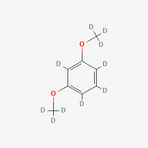 molecular formula C8H10O2 B15139284 1,3-Bis(methoxy-d3)benzene-2,4,5,6-d4 