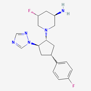 molecular formula C18H23F2N5 B15139321 Trpc3/6-IN-2 