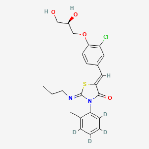 molecular formula C23H25ClN2O4S B15139344 Ponesimod-d4 