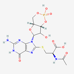 molecular formula C15H19N6O10PS B15139345 Cys-C-cGMP 