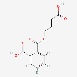 molecular formula C12H12O6 B15139349 Mono(3-carboxypropyl) Phthalate-d4 