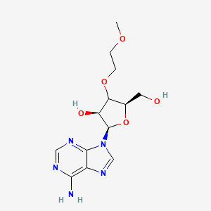 molecular formula C13H19N5O5 B15139374 (2R,3S,5R)-2-(6-aminopurin-9-yl)-5-(hydroxymethyl)-4-(2-methoxyethoxy)oxolan-3-ol 