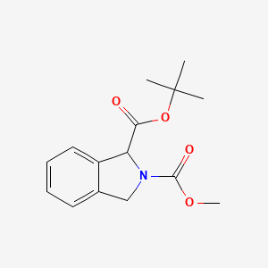 molecular formula C15H19NO4 B1513938 1-tert-Butyl 2-methyl isoindoline-1,2-dicarboxylate 