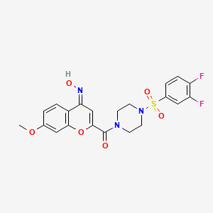 molecular formula C21H19F2N3O6S B15139383 Ido1-IN-21 