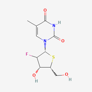 1-[(2R,4R,5R)-3-fluoro-4-hydroxy-5-(hydroxymethyl)thiolan-2-yl]-5-methylpyrimidine-2,4-dione