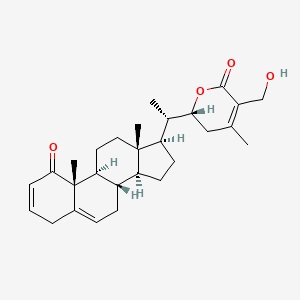 molecular formula C28H38O4 B15139401 (22R)-27-Hydroxy-1-oxowitha-2,5,24-trienolide 