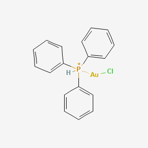 molecular formula C18H16AuClP+ B15139427 Triphenylphosphinechlorogold 