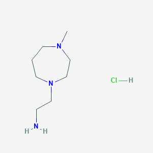 molecular formula C8H20ClN3 B1513943 1-Methyl-4-(aminoethyl)-1,4-diazepane hydrochloride 
