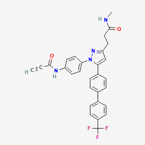 N-(4-{3-[2-(methylcarbamoyl)ethyl]-5-[4'-(trifluoromethyl)-[1,1'-biphenyl]-4-yl]-1H-pyrazol-1-yl}phenyl)prop-2-ynamide