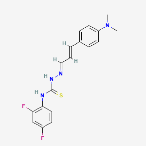 molecular formula C18H18F2N4S B15139459 Caii-IN-3 