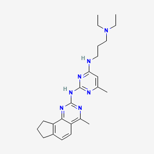 molecular formula C24H33N7 B15139483 Antitumor agent-85 