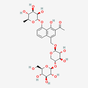 molecular formula C30H40O17 B15139539 Aloveroside A 